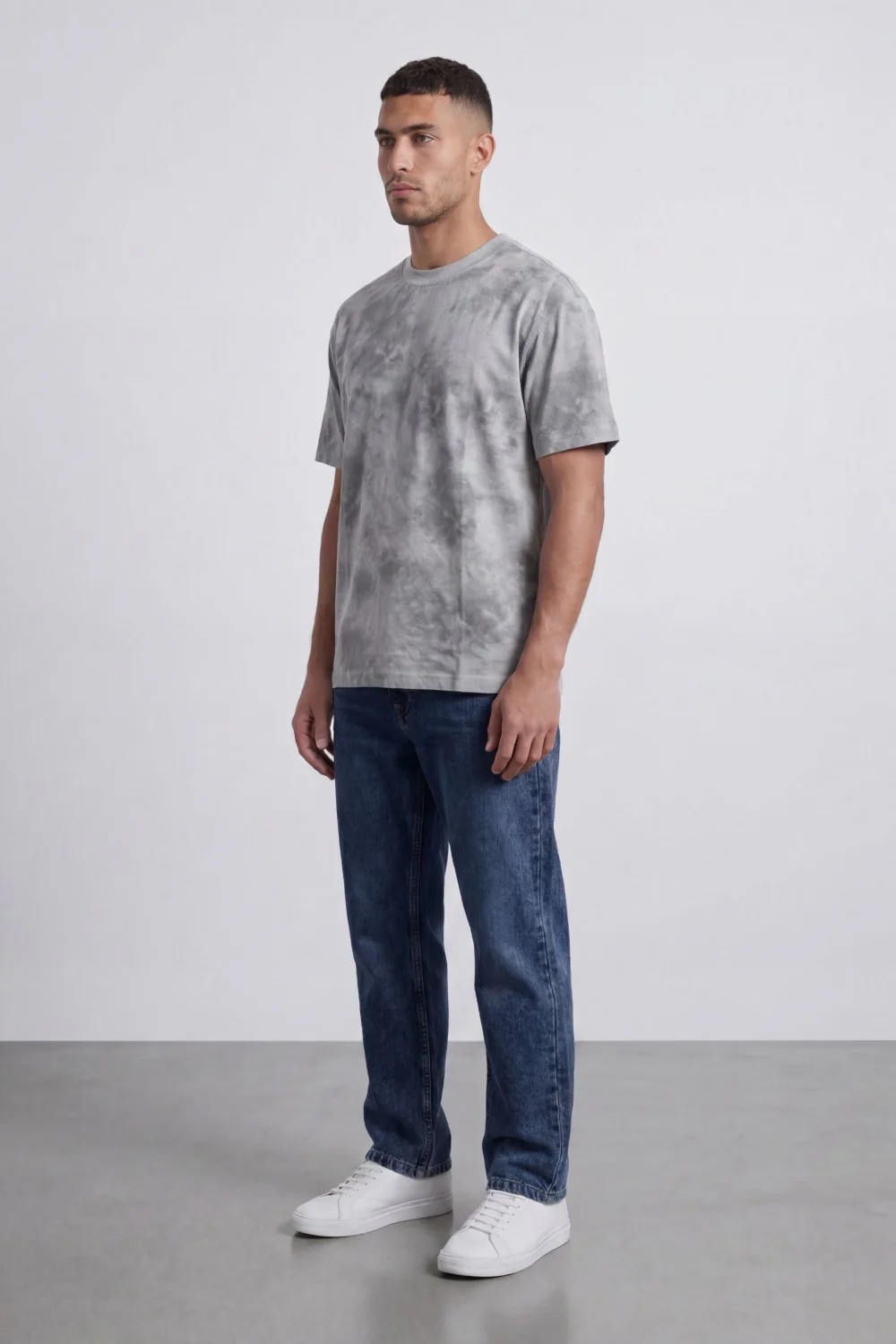 Men’s Tomato Store Cloud Wash T-Shirt Crafted With Crew Neck Drop Shoulder Relaxed Street Fit - Image 8