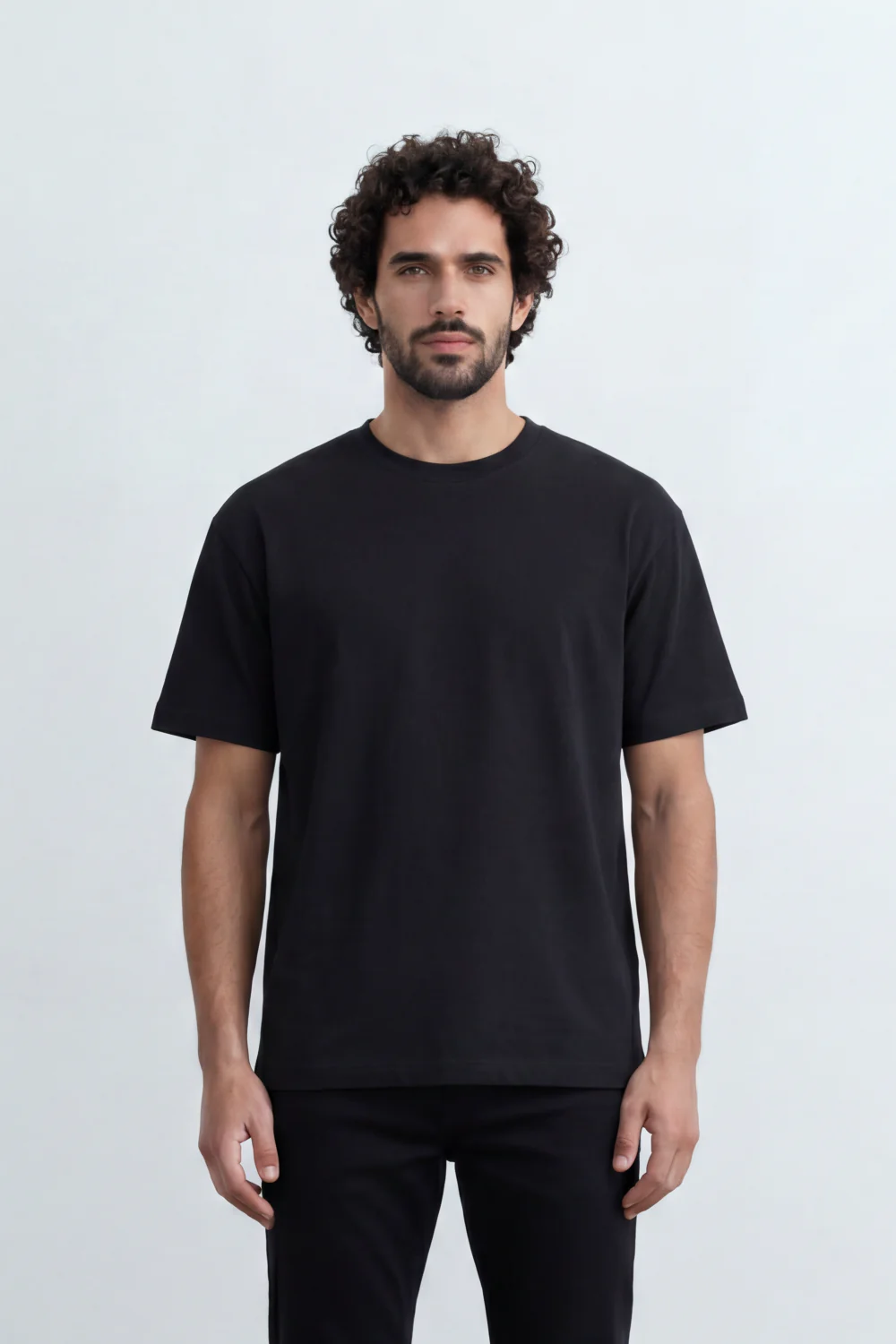 Men’s Tomato Store Debris Splash Back Print T-Shirt Texture Solid Dyed Surface Front Minimal Finish Large Back Typography Relaxed Fit