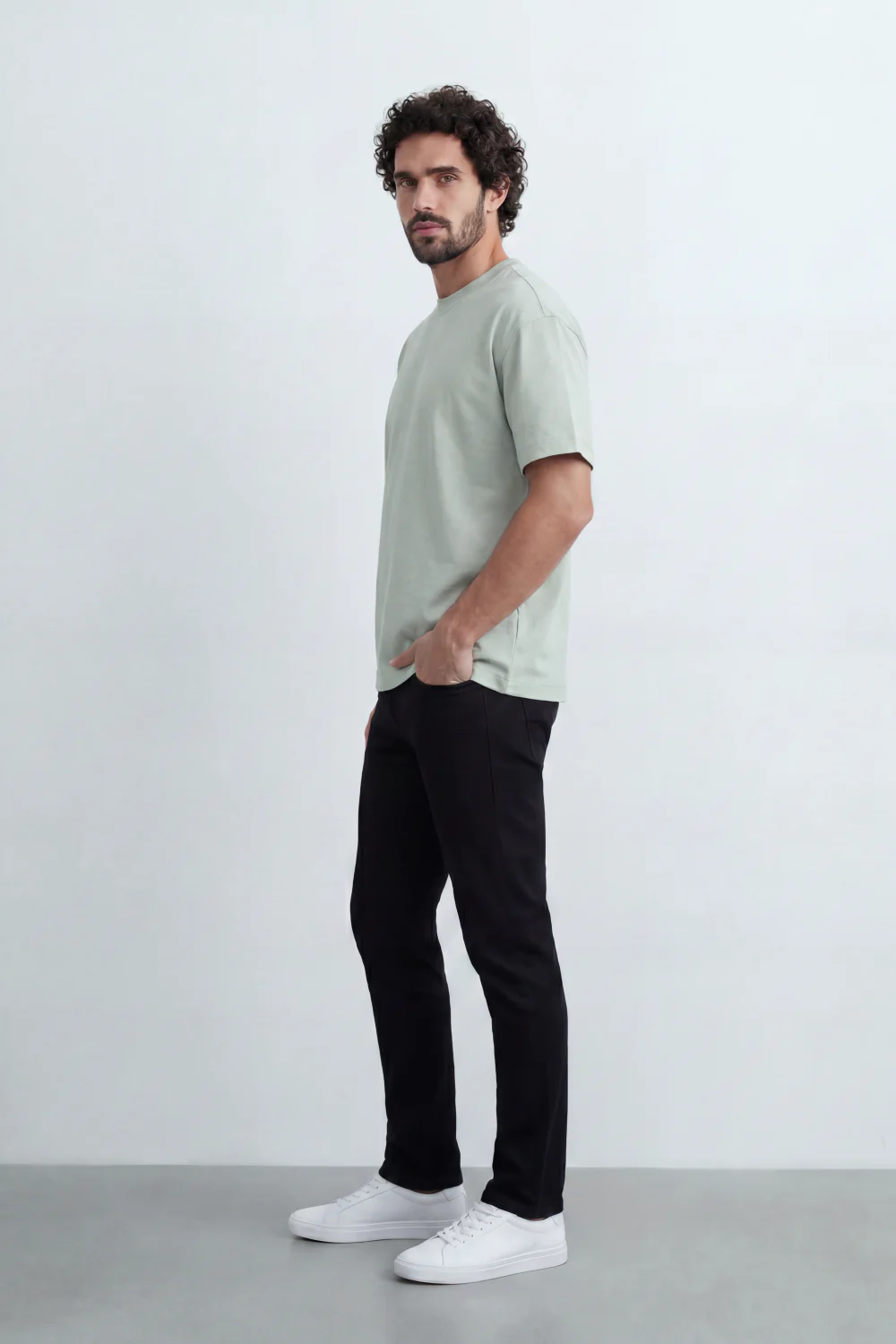 Men’s Tomato Store Debris Splash Back Print T-Shirt Texture Solid Dyed Surface Front Minimal Finish Large Back Typography Relaxed Fit - Image 16