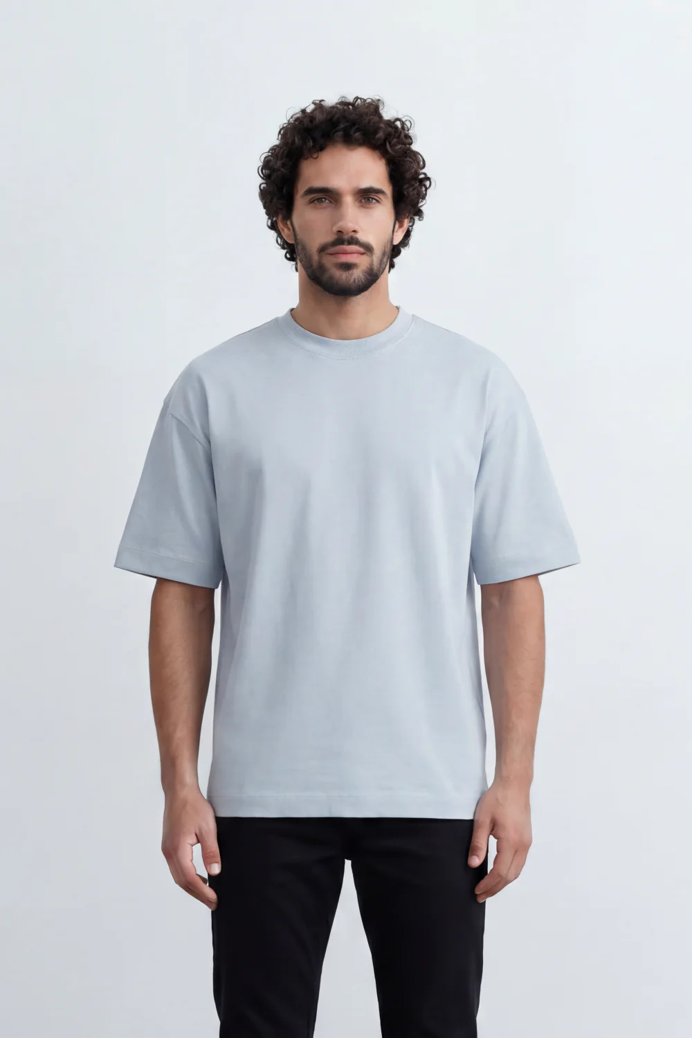 Men’s Tomato Store Debris Splash Back Print T-Shirt Texture Solid Dyed Surface Front Minimal Finish Large Back Typography Relaxed Fit - Image 9