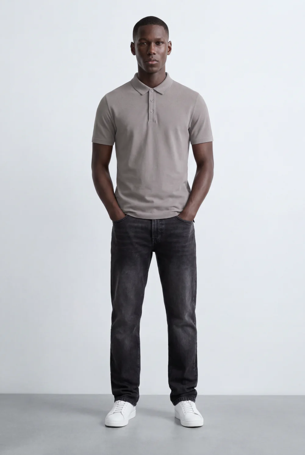 Men’s Tomato Store Essential Pique Polo Clean Solid Design Structured Collar T-Shirt - Image 10