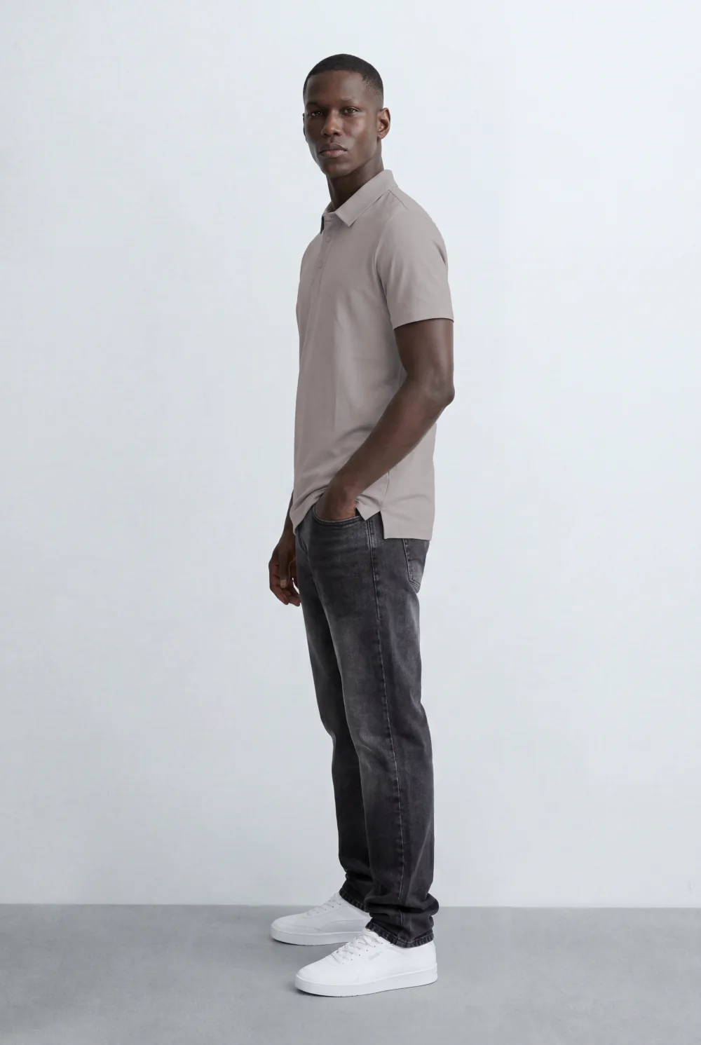 Men’s Tomato Store Essential Pique Polo Clean Solid Design Structured Collar T-Shirt - Image 12