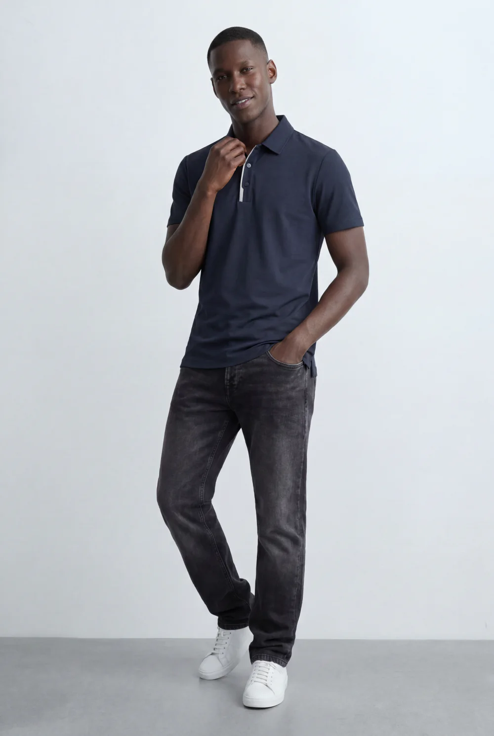 Men’s Tomato Store Essential Pique Polo Clean Solid Design Structured Collar T-Shirt - Image 24