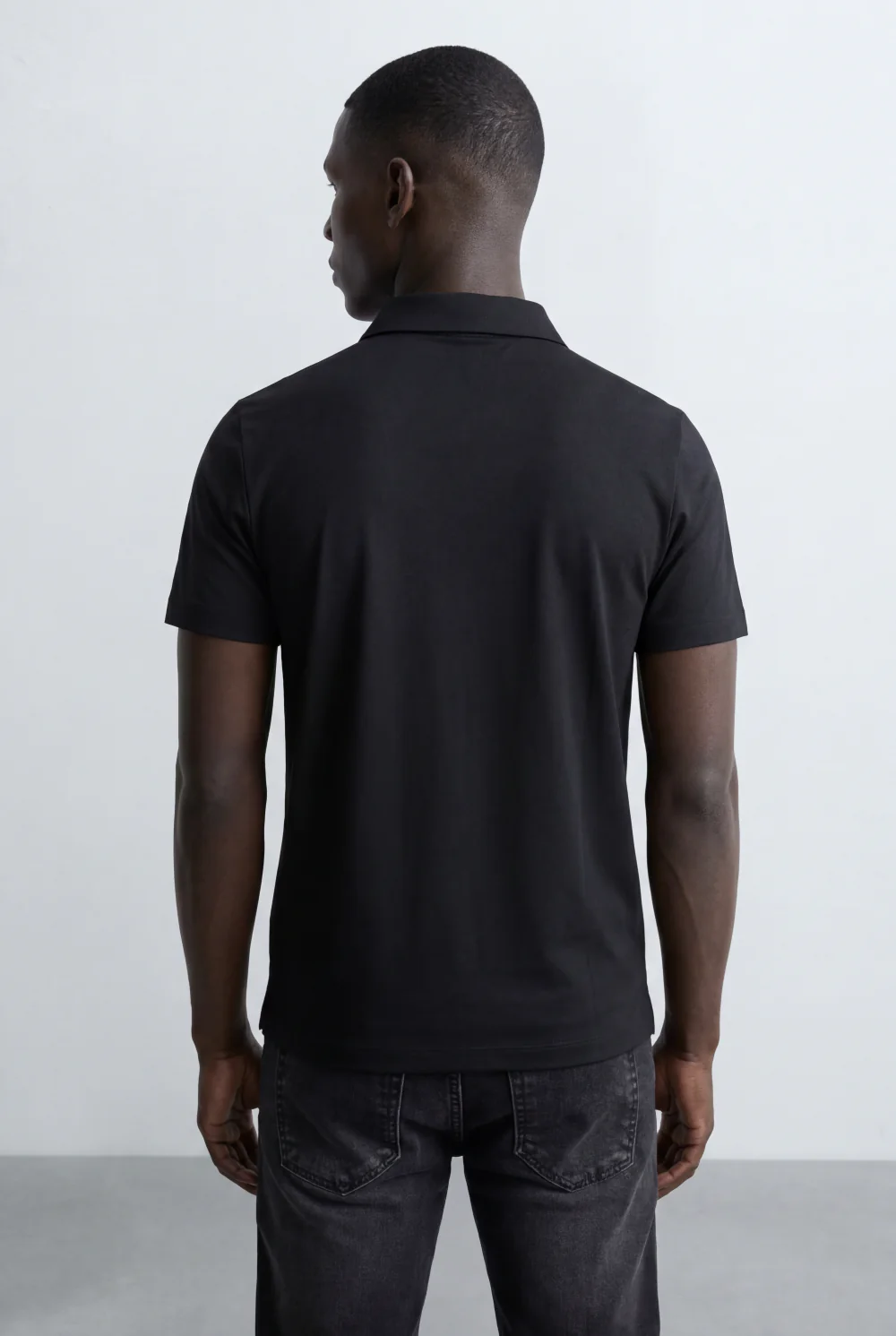 Men’s Tomato Store Essential Pique Polo Clean Solid Design Structured Collar T-Shirt - Image 8