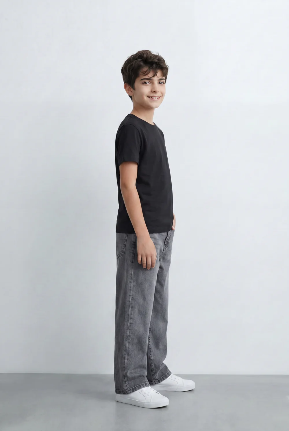Boy’s Tomato Store Essential T-Shirt Clean Minimal Design Regular Fit Silhouette Everyday Versatility - Image 4