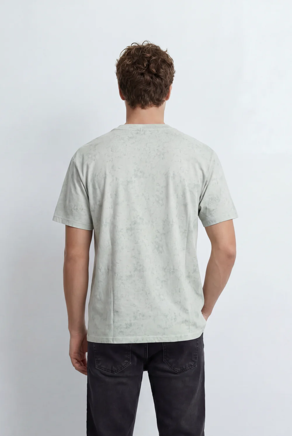 Men’s Tomato Store Everyday Washed Texture T-Shirt Built With A Relaxed Street Shape - Image 6