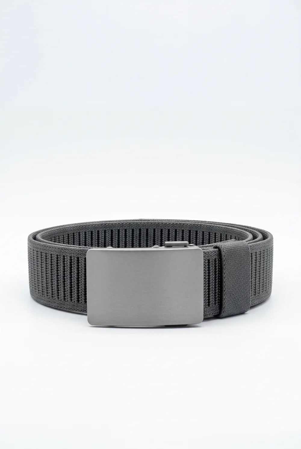 Men’s Tomato Store Everyday Webbing Belt Smooth Brushed Metal Plate Buckle