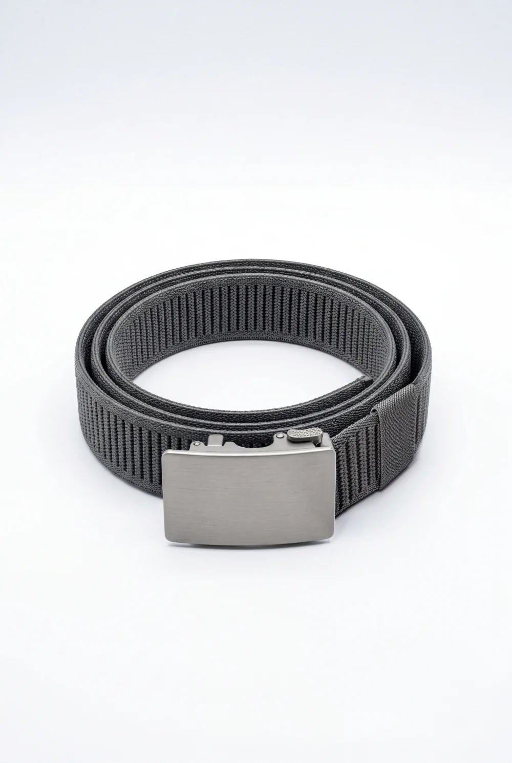Men’s Tomato Store Everyday Webbing Belt Smooth Brushed Metal Plate Buckle - Image 2