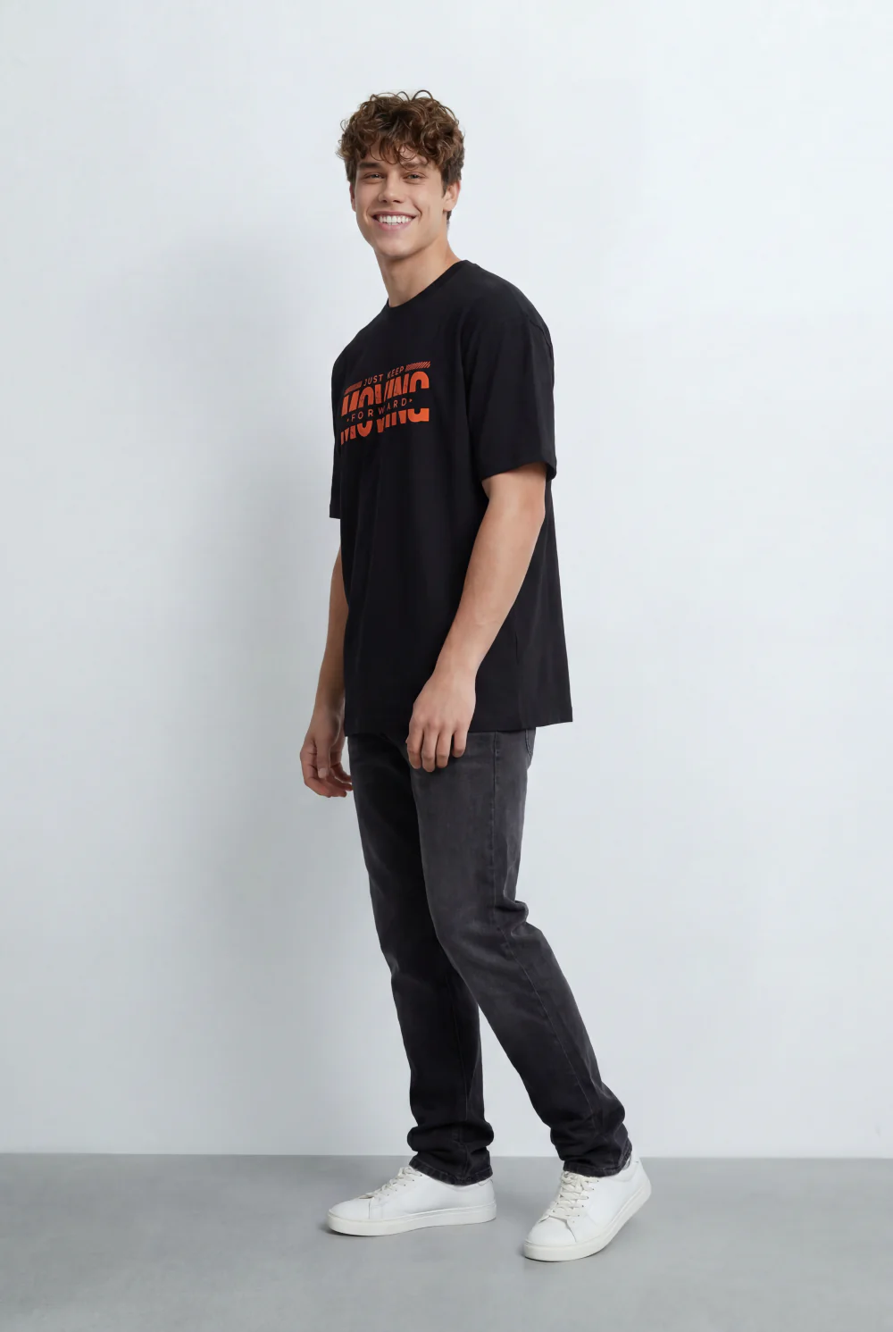Men’s Tomato Store Graphic T-Shirt Bold Moving Front Print With Motivational Typography Artwork - Image 4
