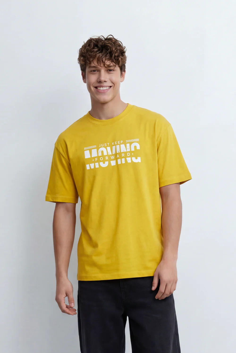 Men’s Tomato Store Graphic T-Shirt Bold Moving Front Print With Motivational Typography Artwork - Image 5