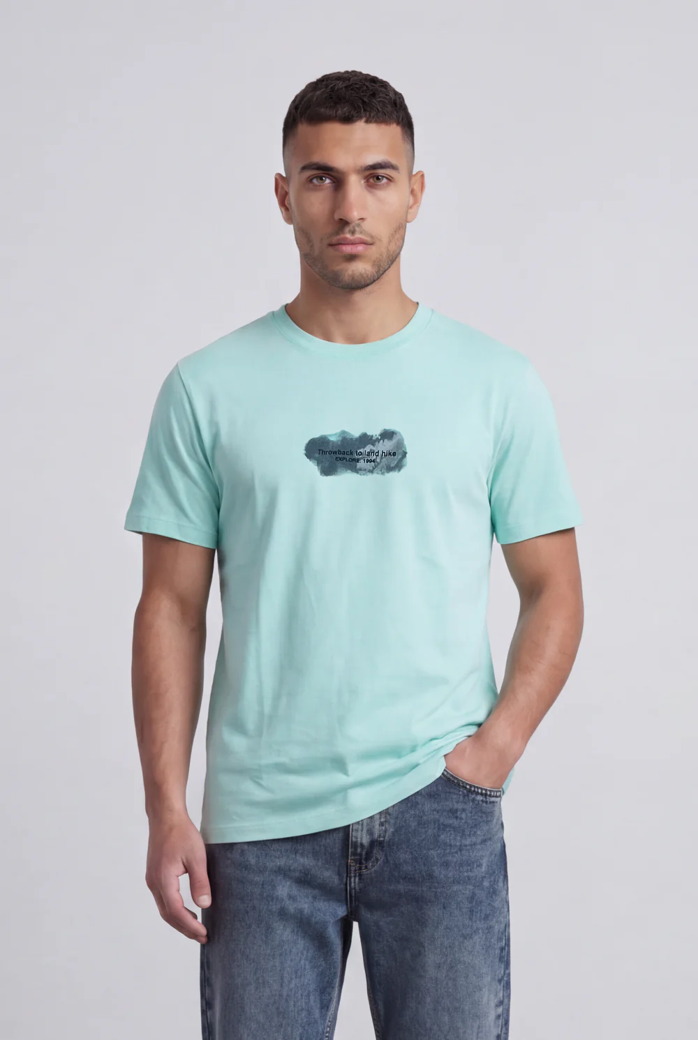 Men’s Tomato Store Graphic Regular Fit T-Shirt Minimal Front Print Outdoor Inspired Back Graphic