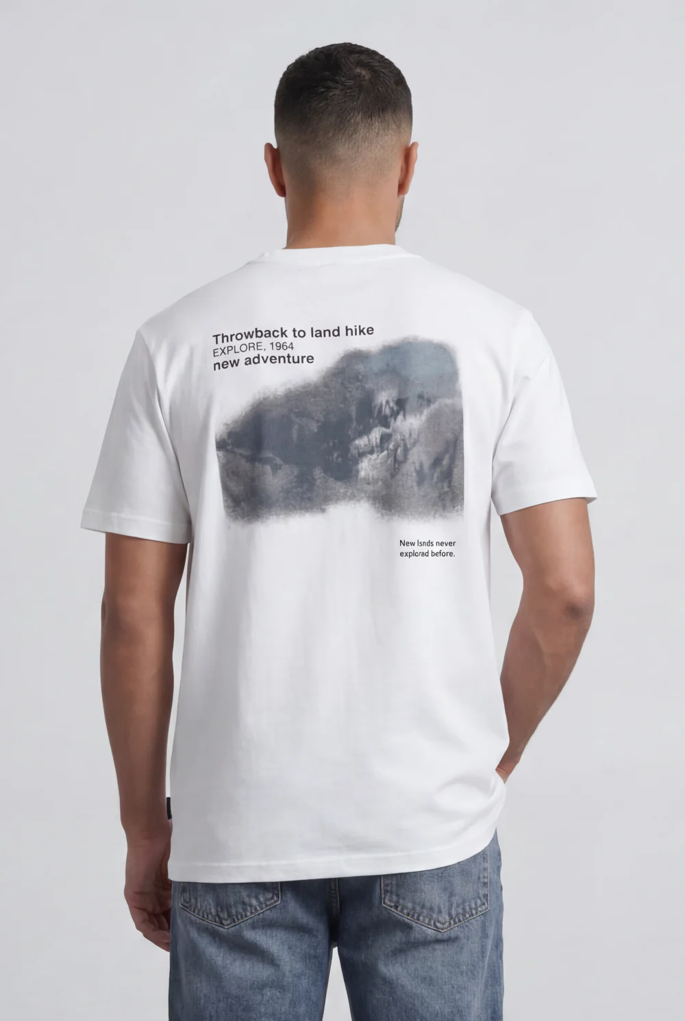 Men’s Tomato Store Graphic Regular Fit T-Shirt Minimal Front Print Outdoor Inspired Back Graphic - Image 6