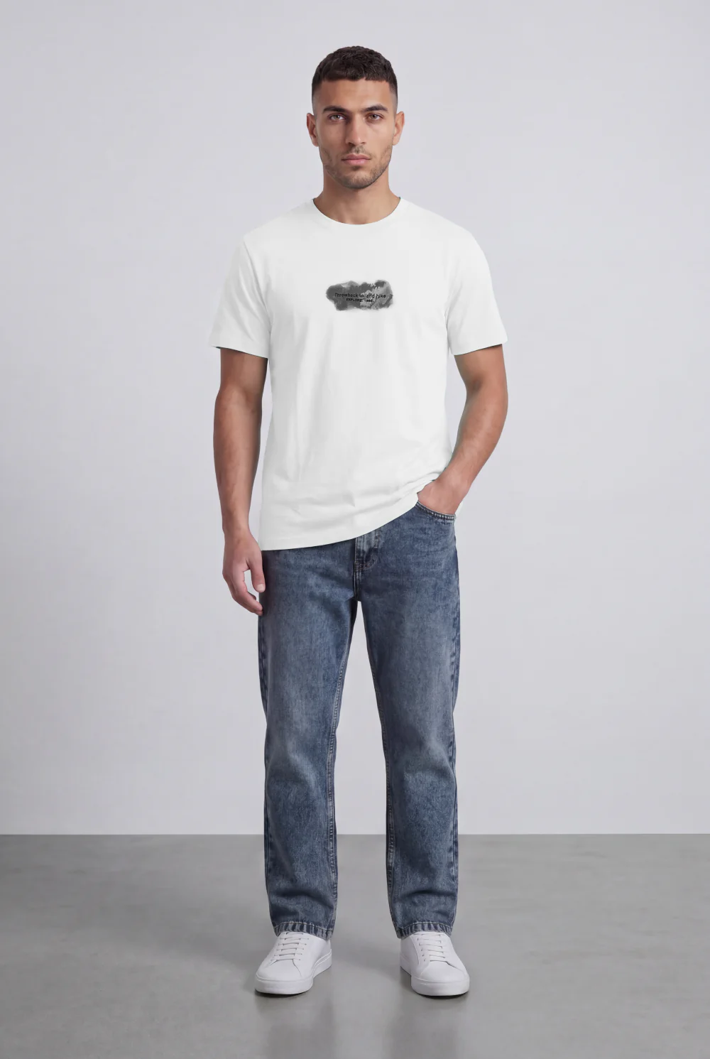 Men’s Tomato Store Graphic Regular Fit T-Shirt Minimal Front Print Outdoor Inspired Back Graphic - Image 7