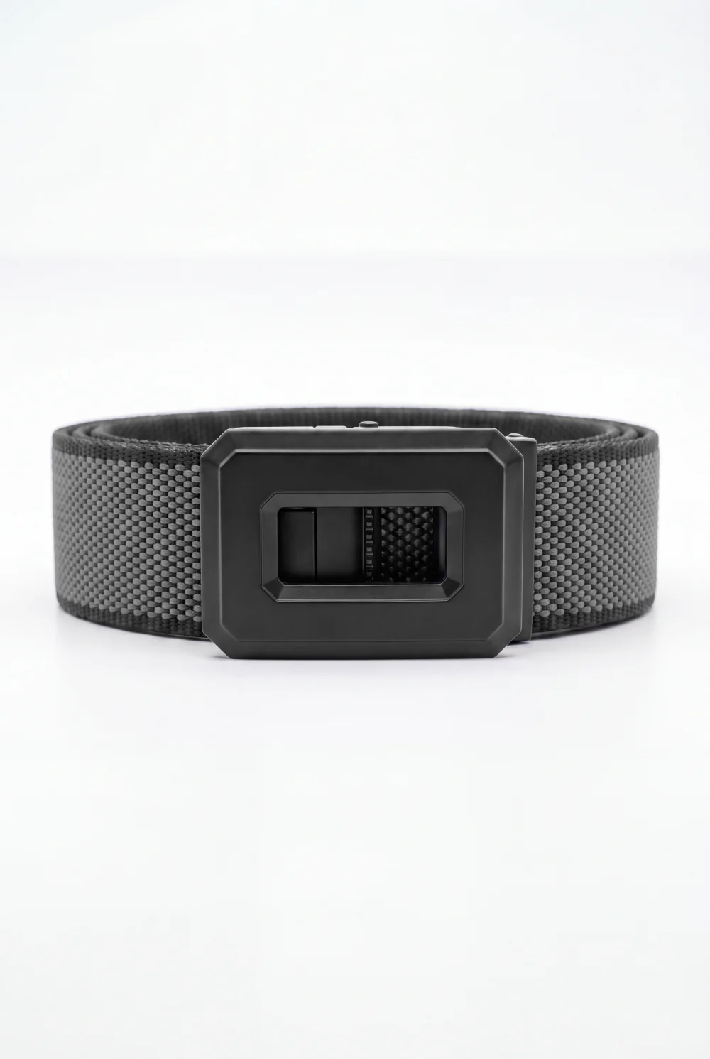 Men’s Tomato Store Hex Frame Web Belt With Patterned Woven Strap Auto Lock Buckle - Image 2