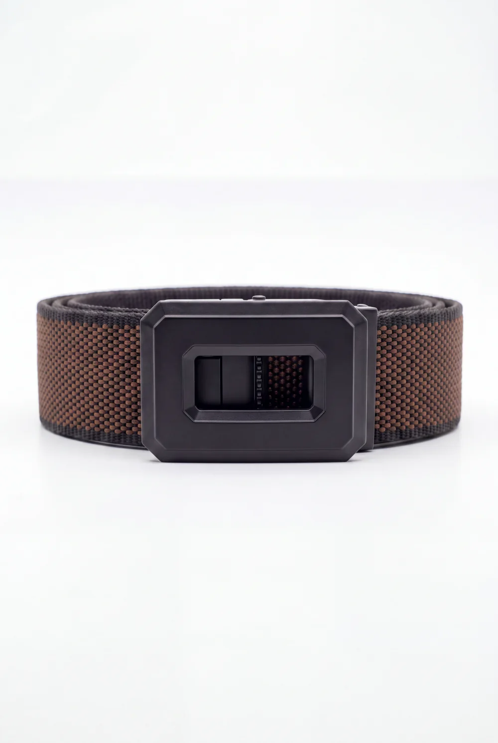 Men’s Tomato Store Hex Frame Web Belt With Patterned Woven Strap Auto Lock Buckle - Image 5