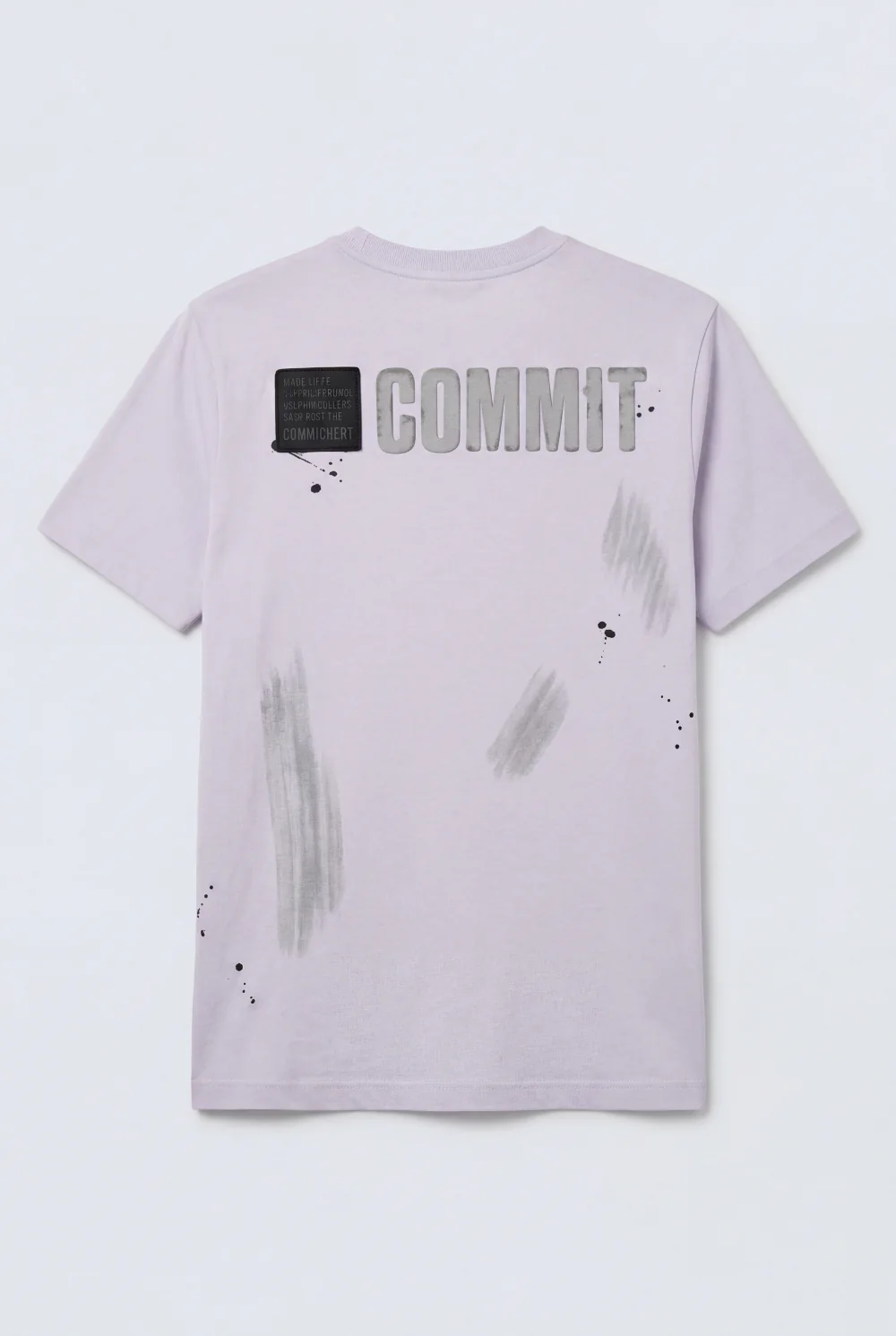 Men’s Tomato Store Ink Splatter Graphics Urban-Edged Bold Print Crew Neckline T-Shirt - Image 12