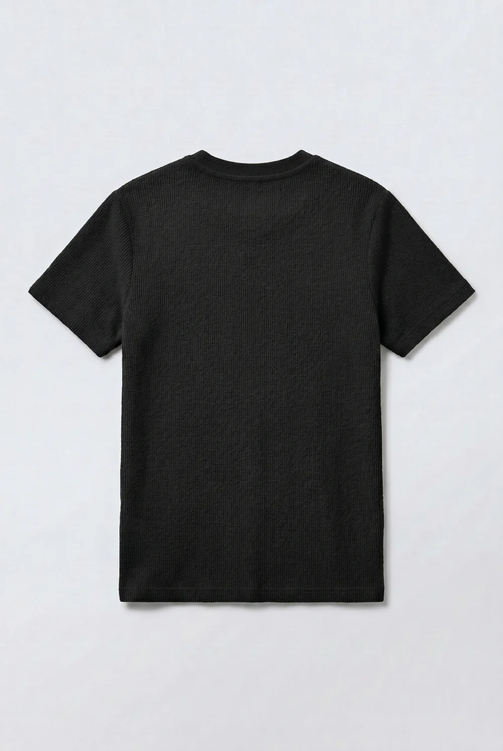 Men’s Tomato Store Knit Texture Open Weave Surface Breathable Elevated Everyday T-Shirt - Image 12