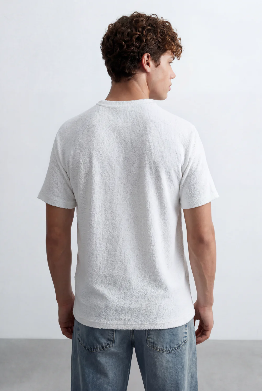 Men’s Tomato Store Knit Texture Open Weave Surface Breathable Elevated Everyday T-Shirt - Image 16