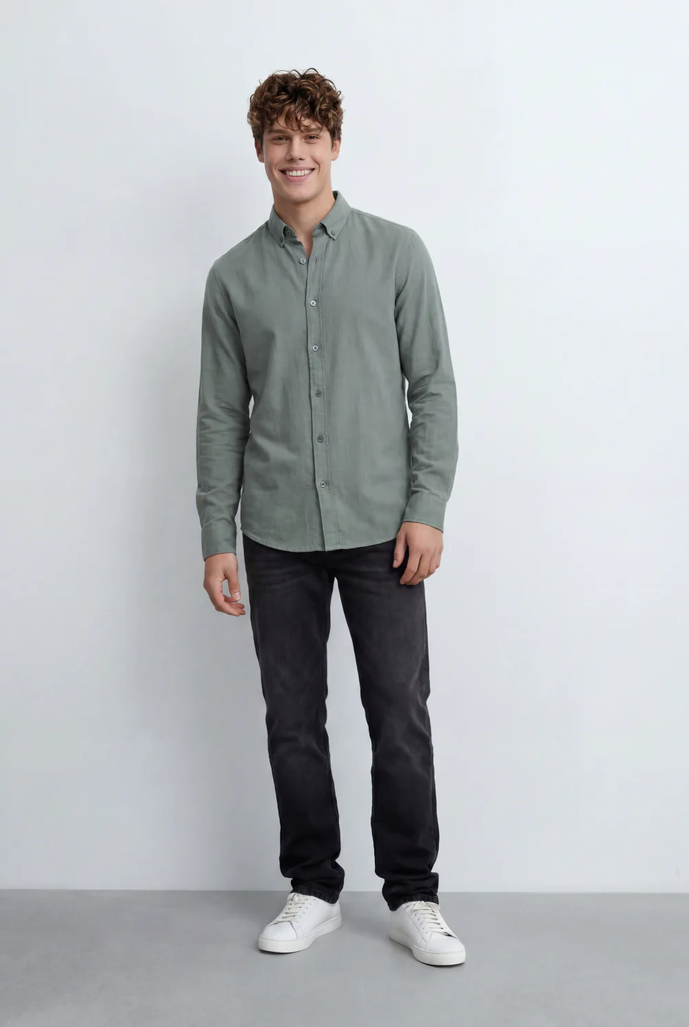 Men’s Tomato Store Linen Blend Shirt Breathable Natural Texture Button Down - Image 11