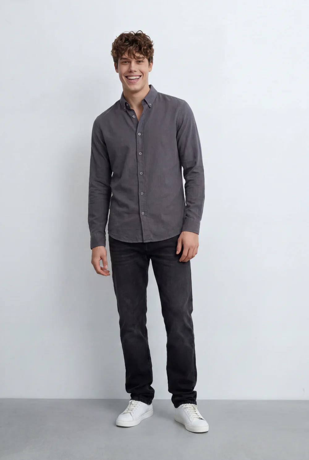 Men’s Tomato Store Linen Blend Shirt Breathable Natural Texture Button Down - Image 3