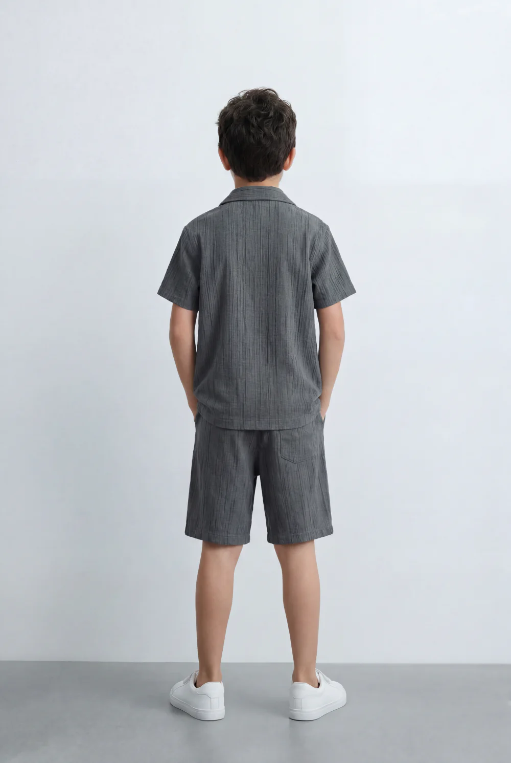 Boy’s Tomato Store Matching Set Featuring Textured Resort Regular Fit Outfit - Image 2