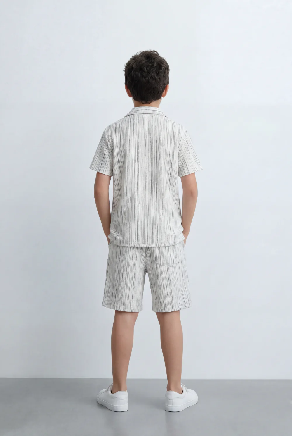 Boy’s Tomato Store Matching Set Featuring Textured Resort Regular Fit Outfit - Image 6