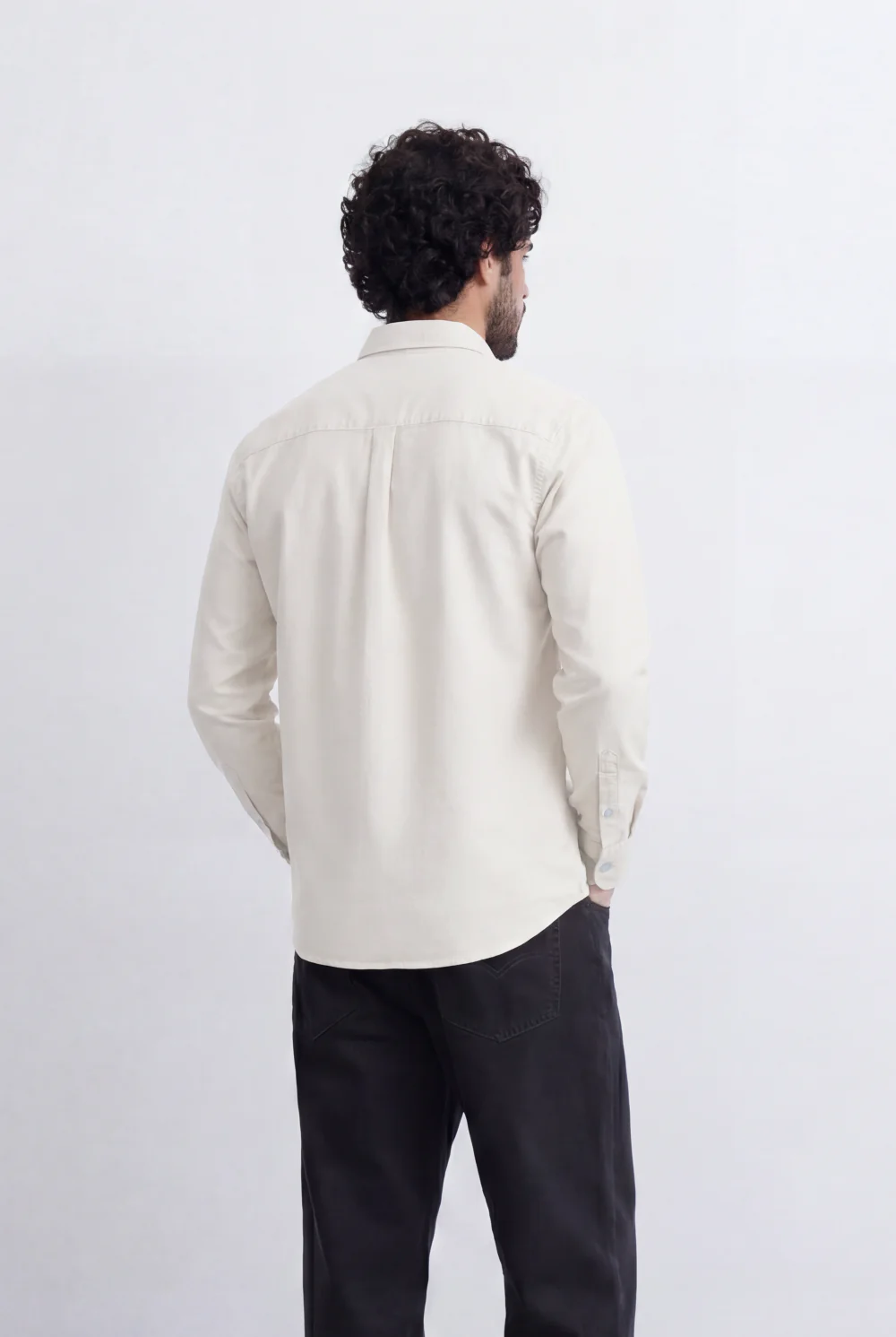 Men’s Tomato Store Minimal Button Down Shirt Soft Touch Fabric Slim Fit Tailored - Image 10