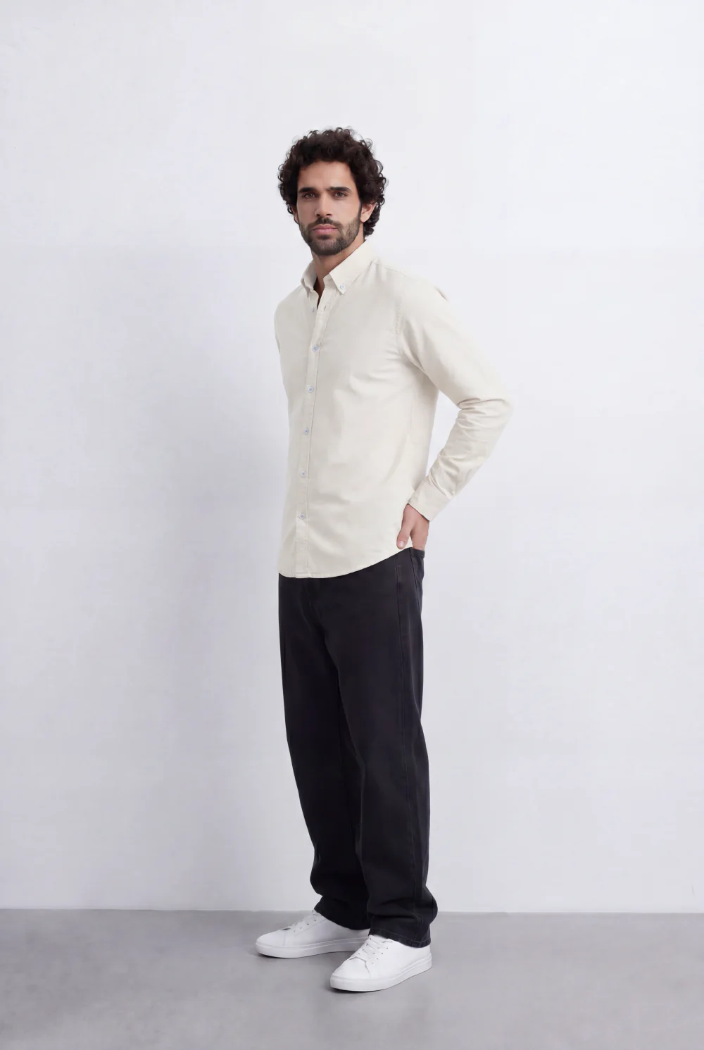 Men’s Tomato Store Minimal Button Down Shirt Soft Touch Fabric Slim Fit Tailored - Image 11