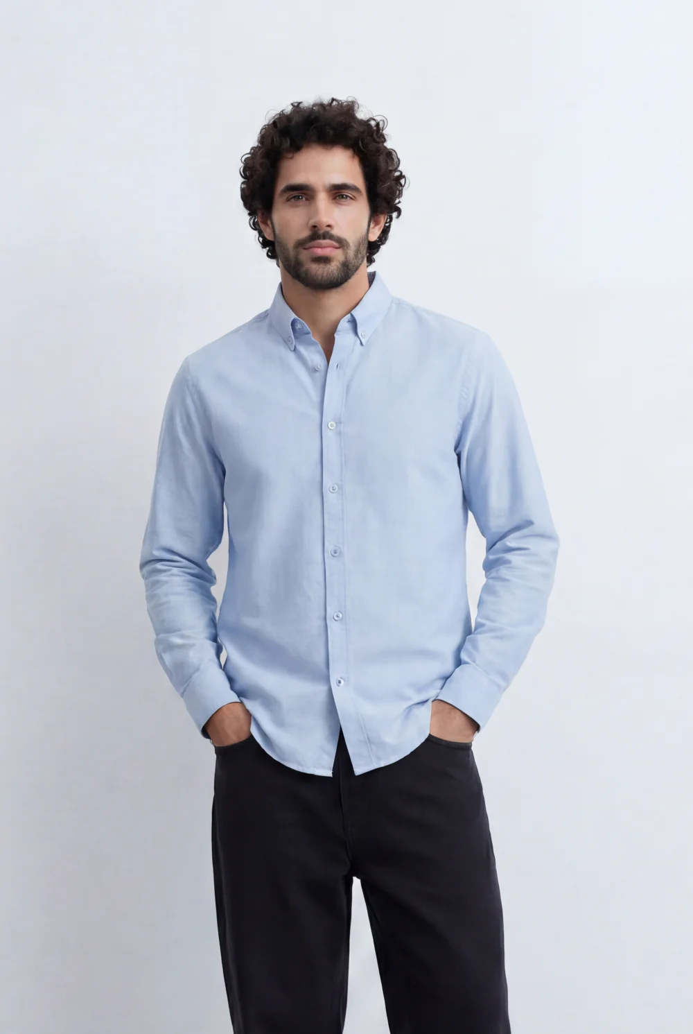 Men’s Tomato Store Minimal Button Down Shirt Soft Touch Fabric Slim Fit Tailored - Image 13