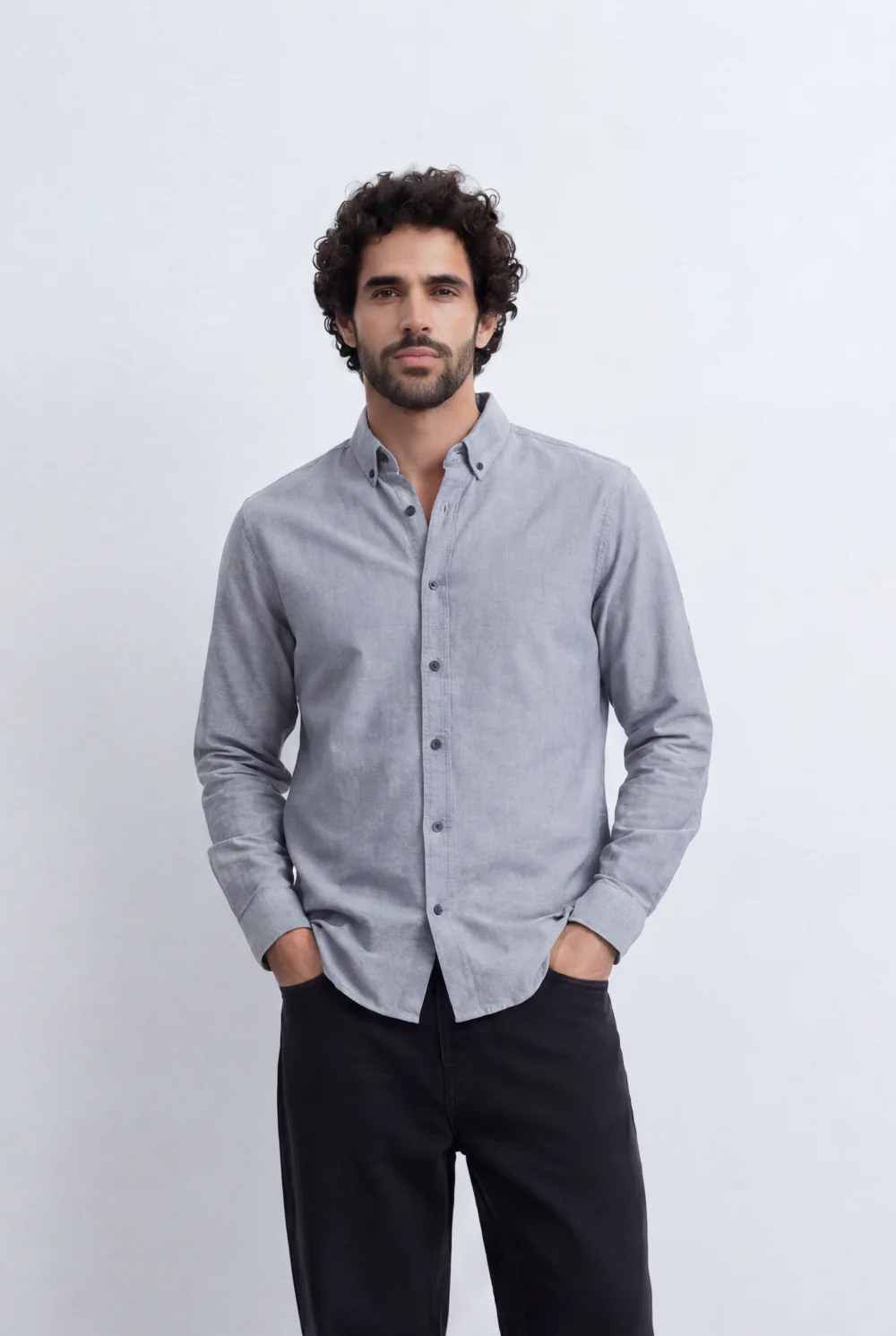 Men’s Tomato Store Minimal Button Down Shirt Soft Touch Fabric Slim Fit Tailored - Image 17
