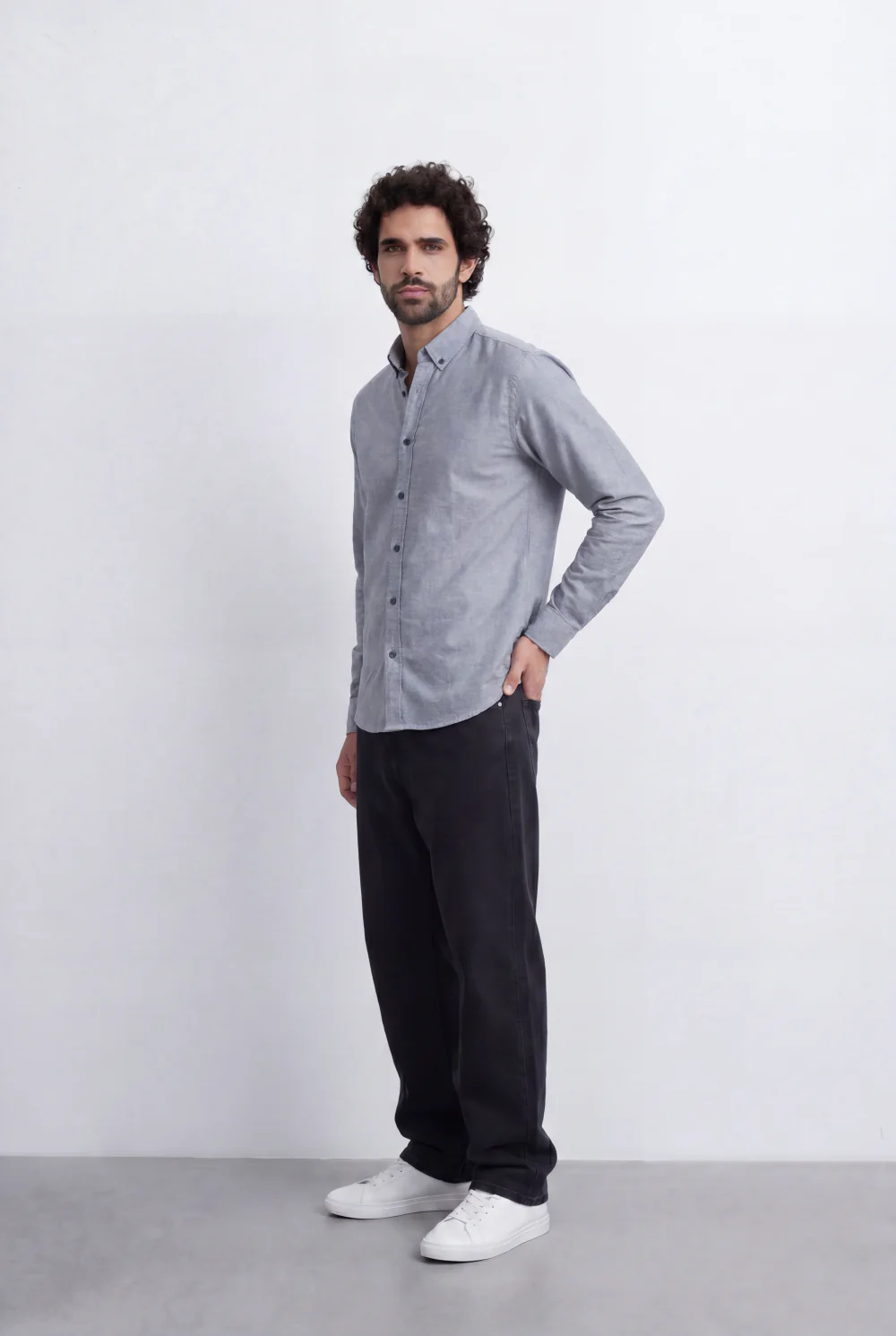 Men’s Tomato Store Minimal Button Down Shirt Soft Touch Fabric Slim Fit Tailored - Image 20
