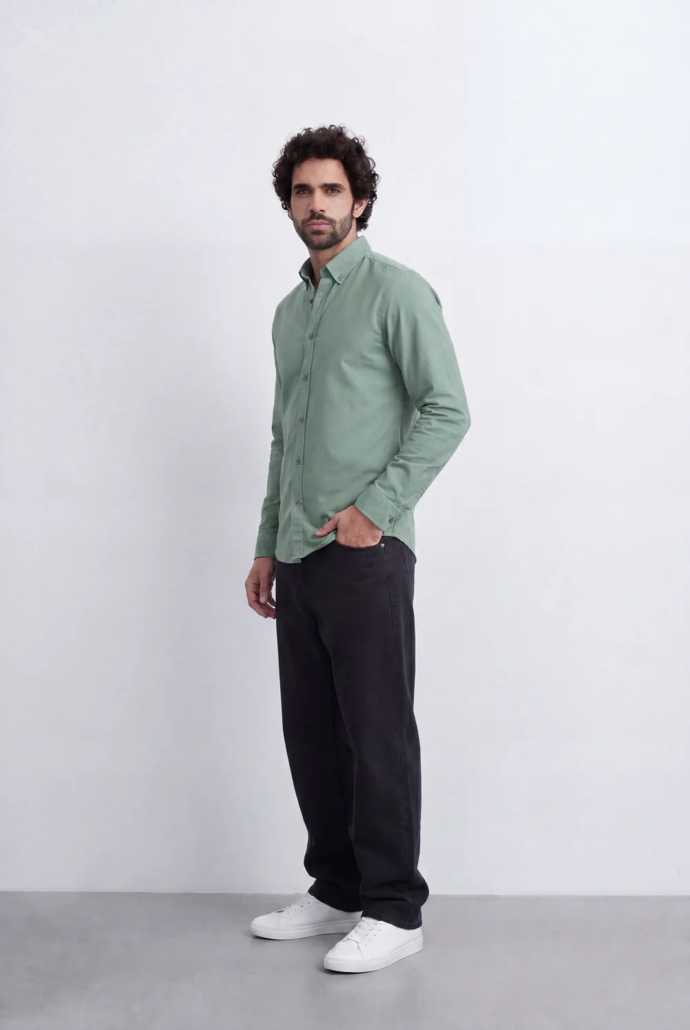Men’s Tomato Store Minimal Button Down Shirt Soft Touch Fabric Slim Fit Tailored - Image 24