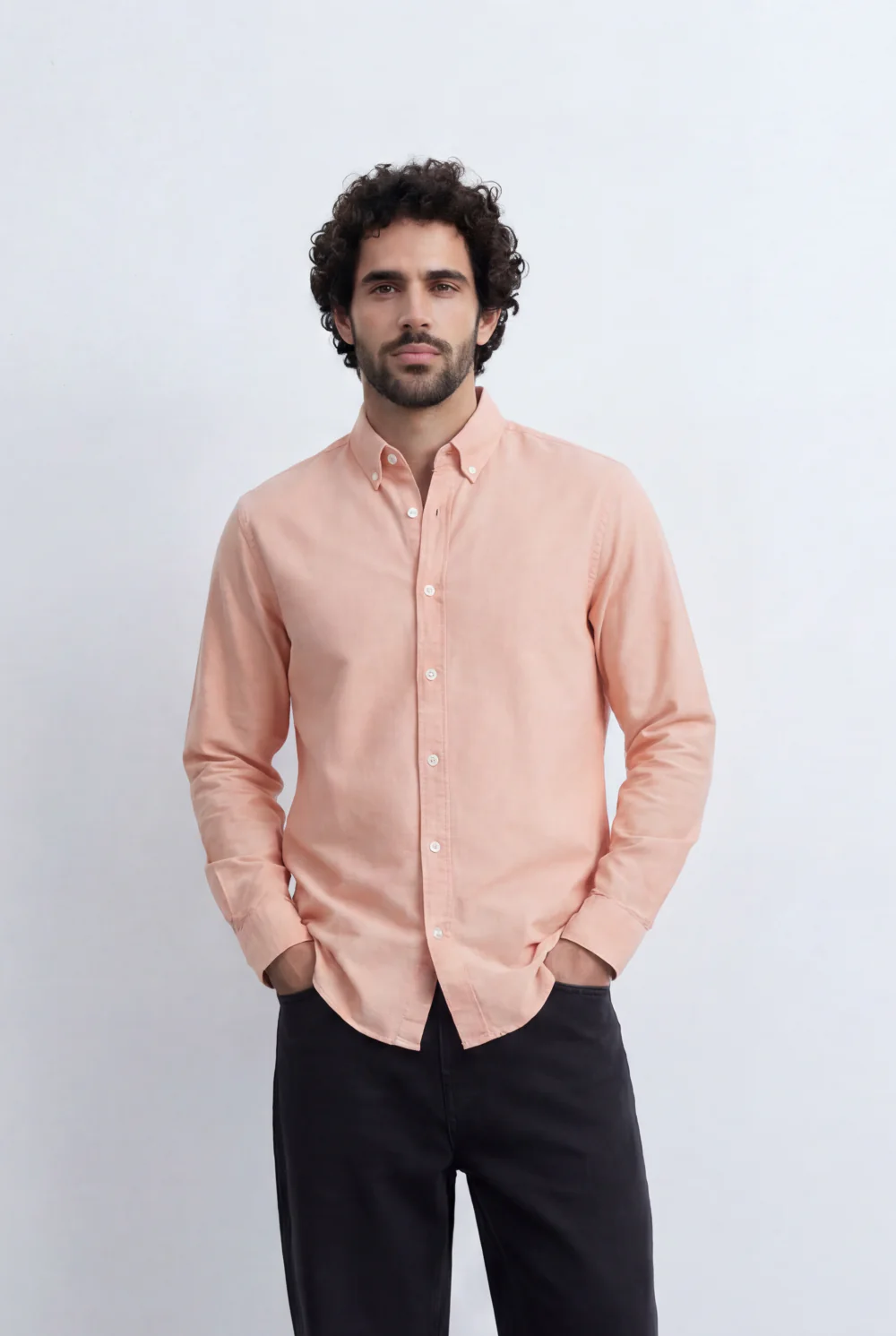 Men’s Tomato Store Minimal Button Down Shirt Soft Touch Fabric Slim Fit Tailored - Image 25