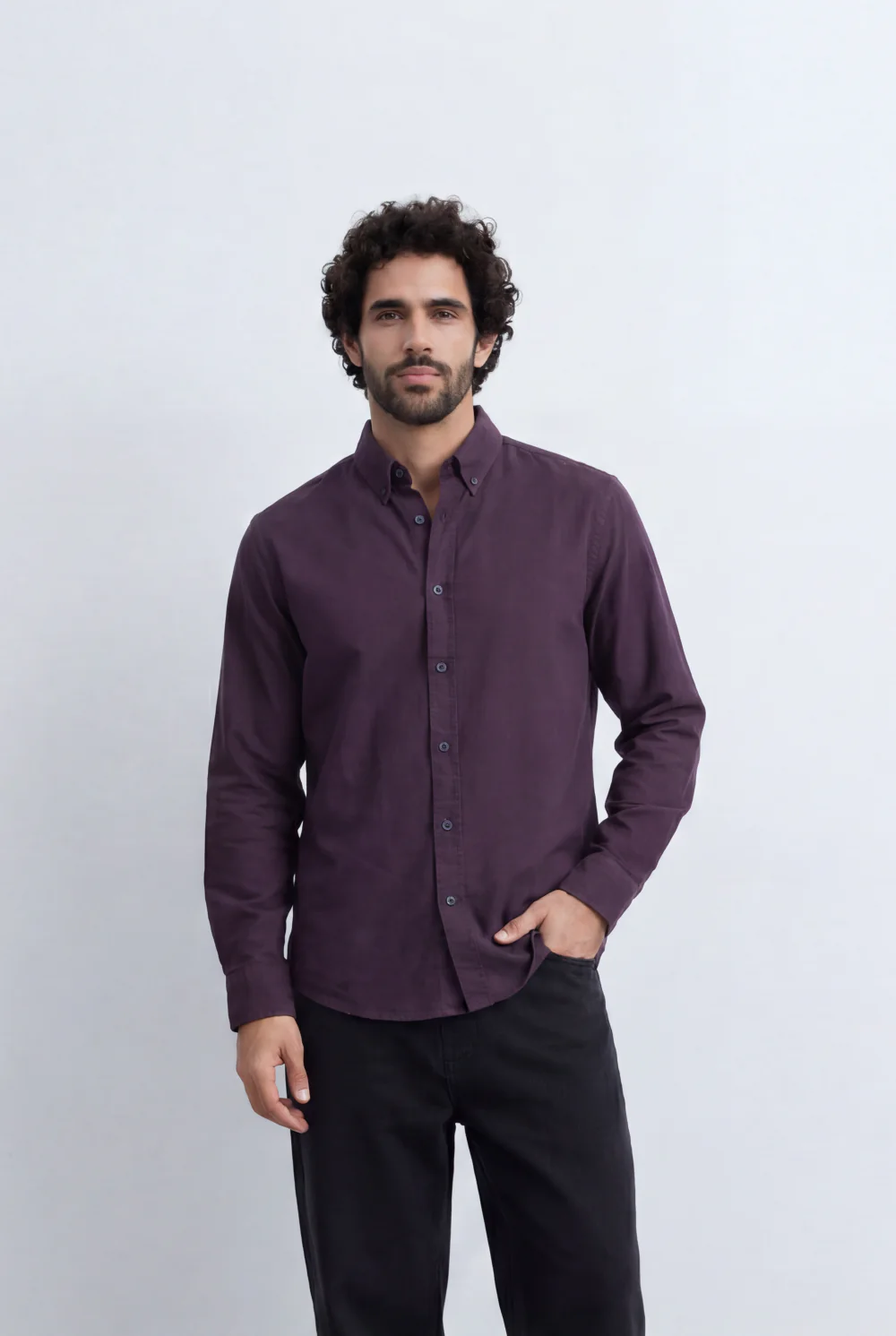 Men’s Tomato Store Minimal Button Down Shirt Soft Touch Fabric Slim Fit Tailored - Image 29