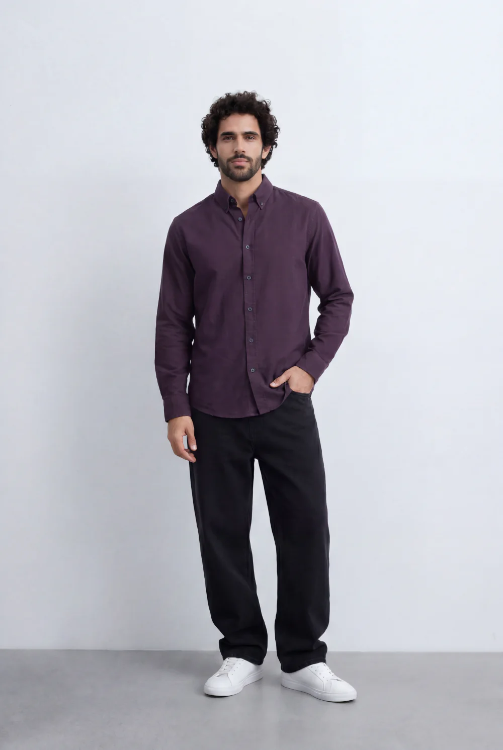 Men’s Tomato Store Minimal Button Down Shirt Soft Touch Fabric Slim Fit Tailored - Image 31