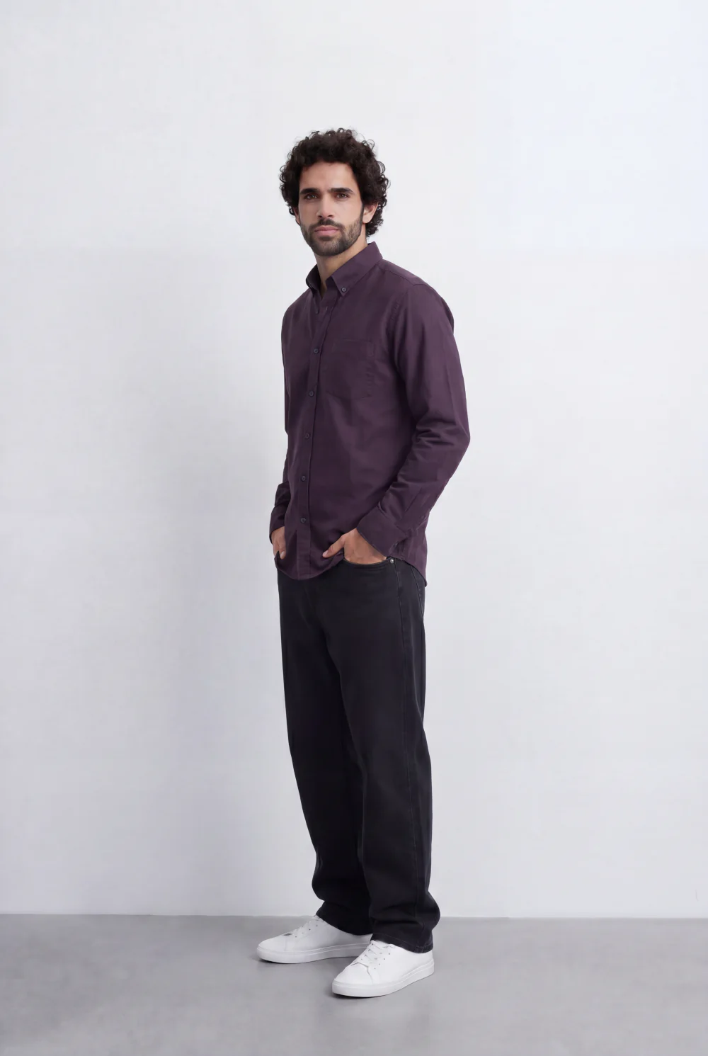 Men’s Tomato Store Minimal Button Down Shirt Soft Touch Fabric Slim Fit Tailored - Image 32