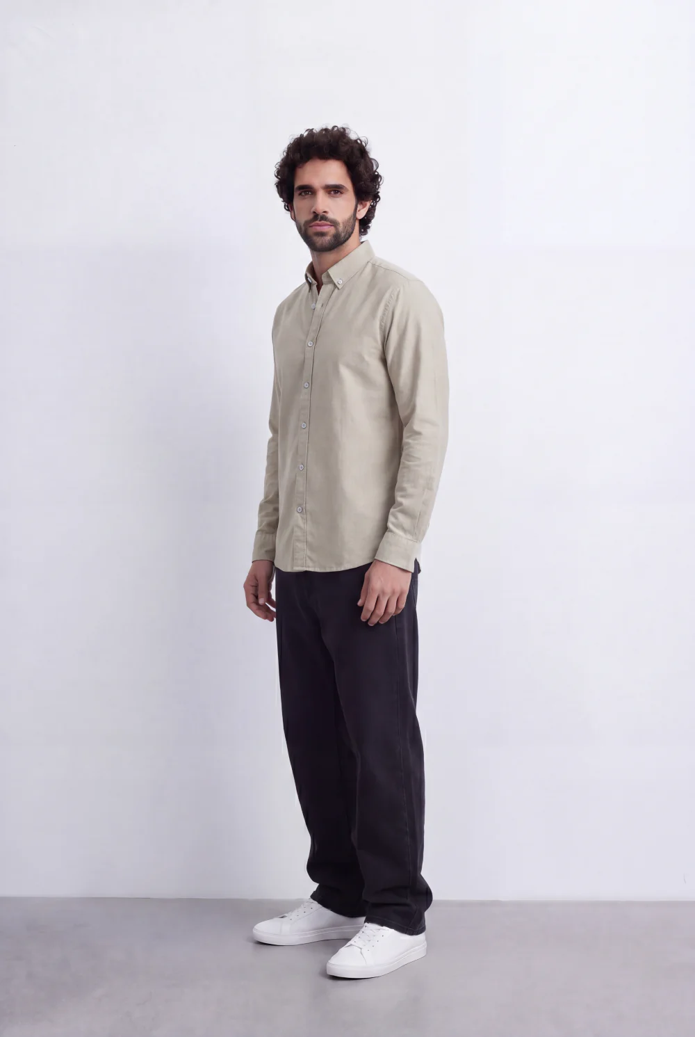 Men’s Tomato Store Minimal Button Down Shirt Soft Touch Fabric Slim Fit Tailored - Image 8