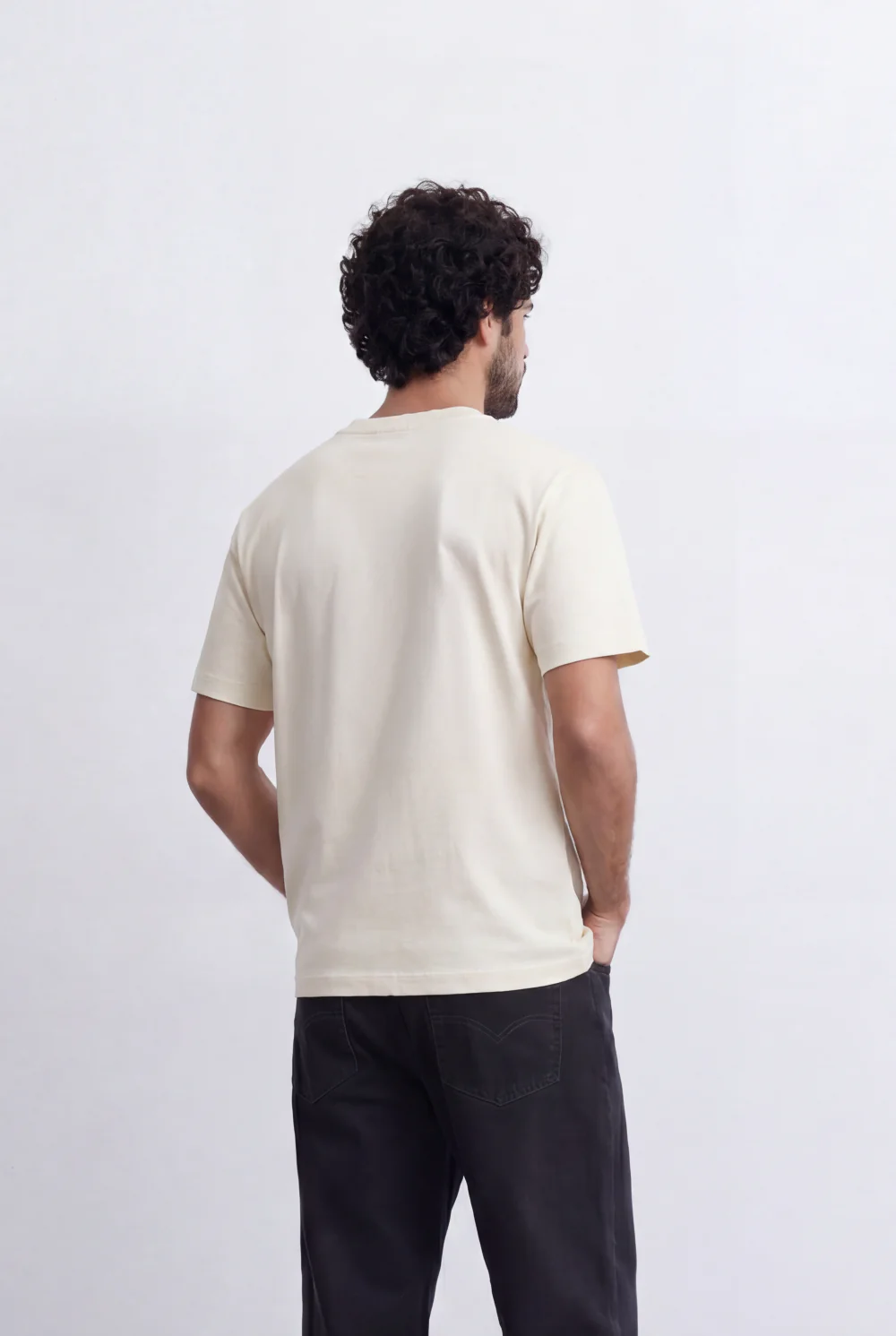 Men’s Tomato Store Minimal Statement T-Shirt Raised Game Over Typography Detail - Image 2