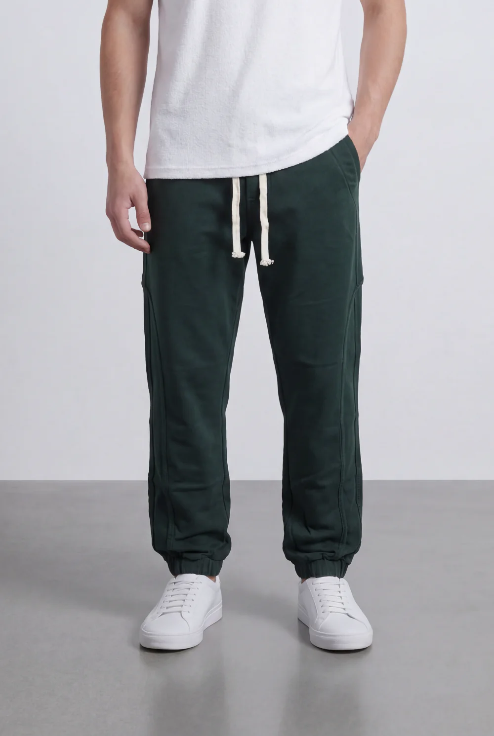 Men’s Tomato Store Modern Sarouel Jogger Elastic Drawstring Waist Streamlined Panel Seam Detail - Image 17