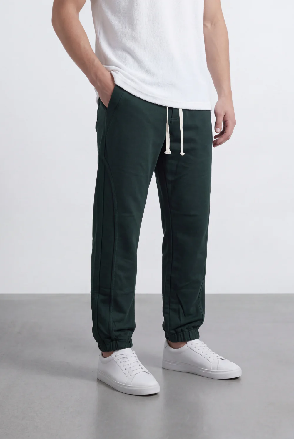 Men’s Tomato Store Modern Sarouel Jogger Elastic Drawstring Waist Streamlined Panel Seam Detail - Image 20