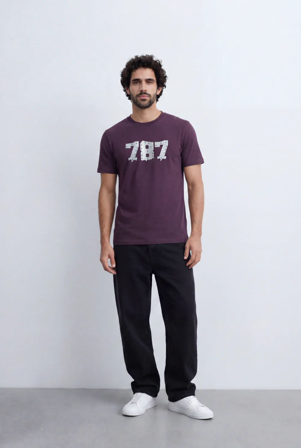 Men’s Tomato Store Numeric Graphic T-Shirt Raised Number Front Artwork Textured Patch Detail - Image 12