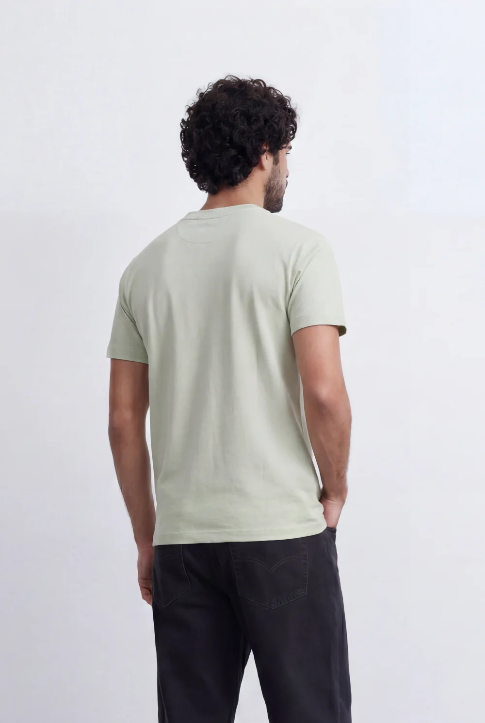 Men’s Tomato Store Numeric Graphic T-Shirt Raised Number Front Artwork Textured Patch Detail - Image 2