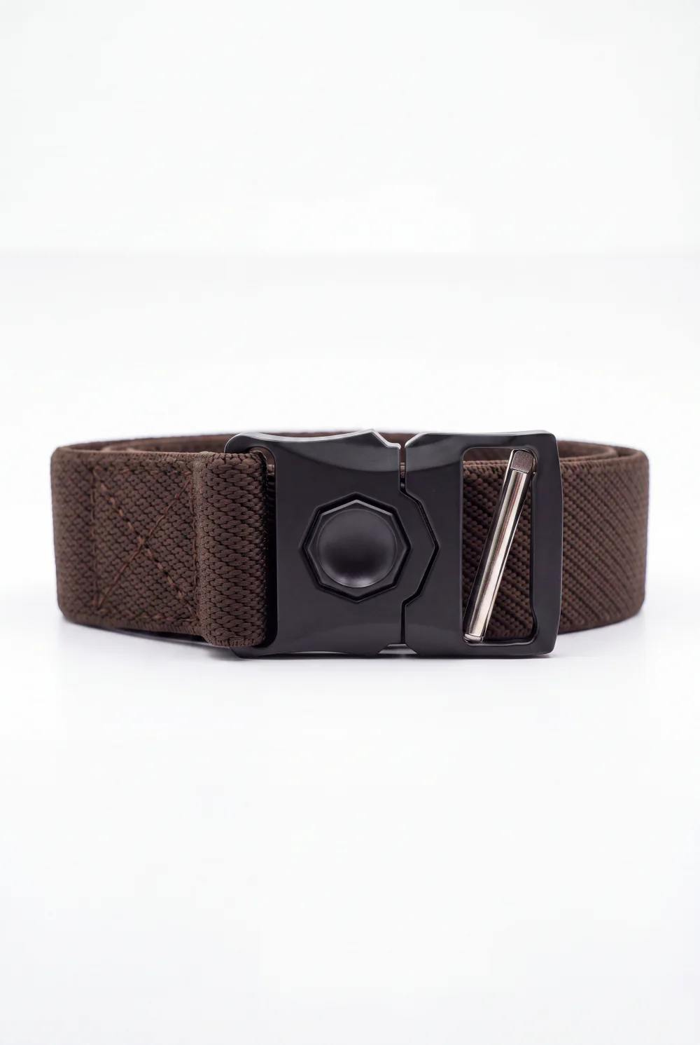Men’s Tomato Store Orbit Lock Web Belt Featuring Braided Stretch Strap Round Push Buckle - Image 5