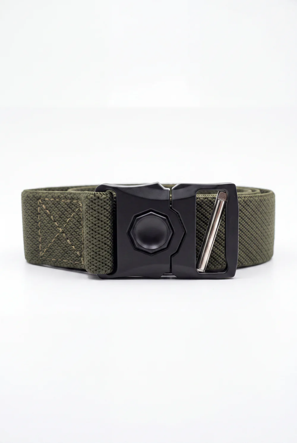 Men’s Tomato Store Orbit Lock Web Belt Featuring Braided Stretch Strap Round Push Buckle - Image 8