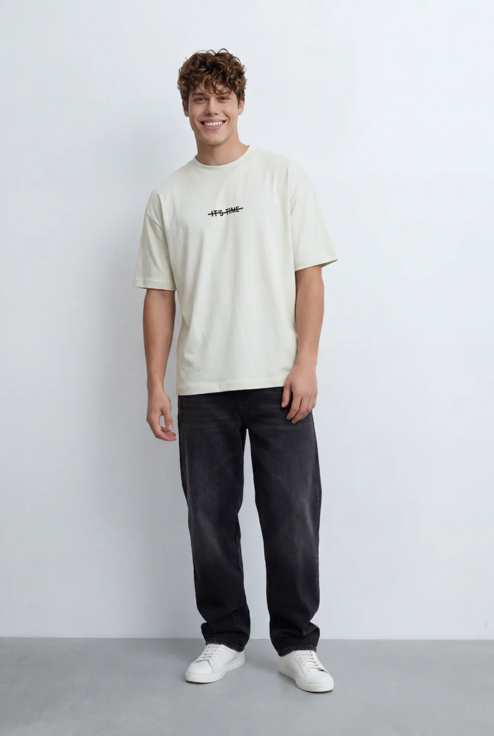 Men’s Tomato Store Oversized T-Shirt Featuring Small Front Typography Print - Image 11