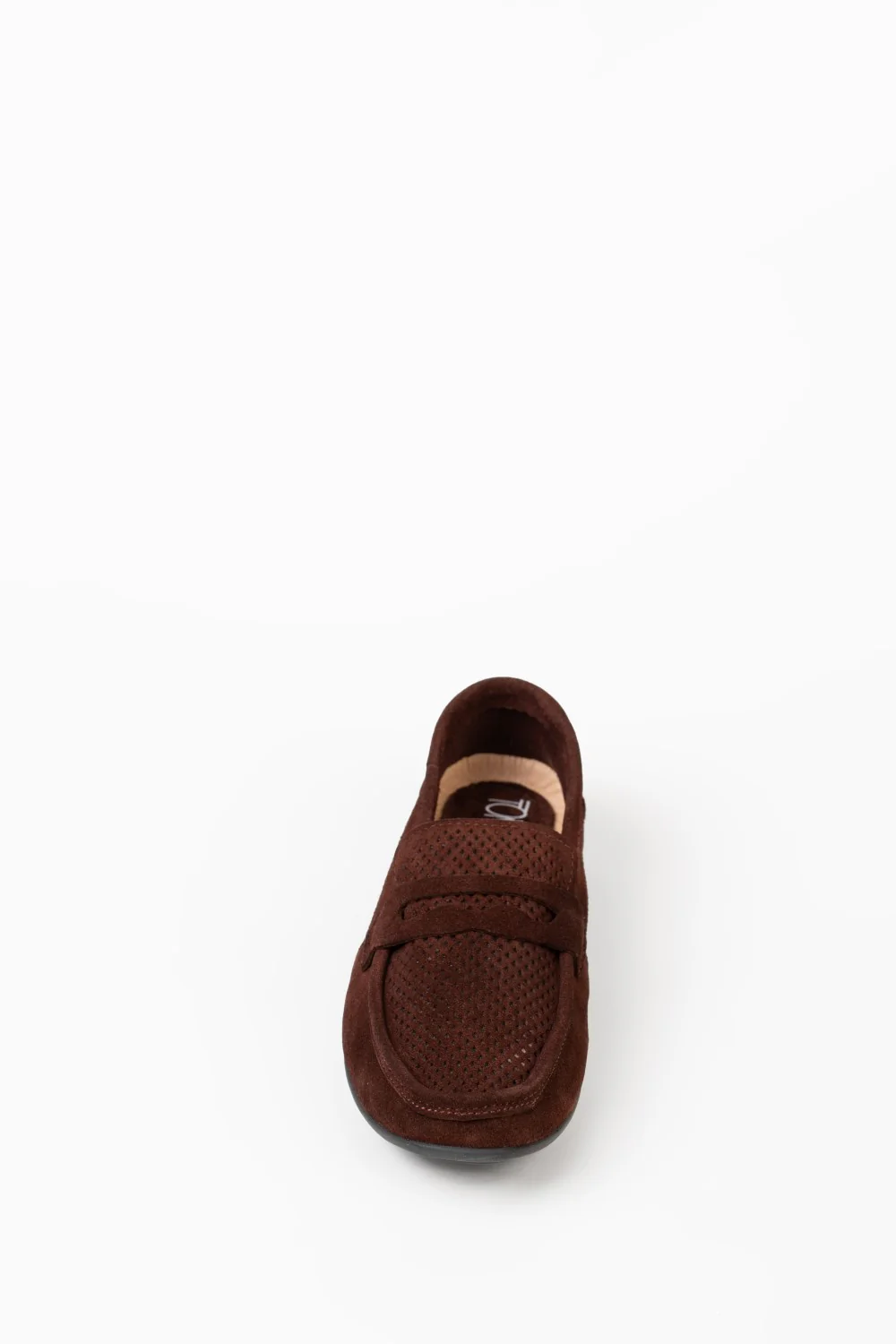 Men’s Tomato Store Perforated Suede Loafers Flexible Low-Profile Shoes - Image 2