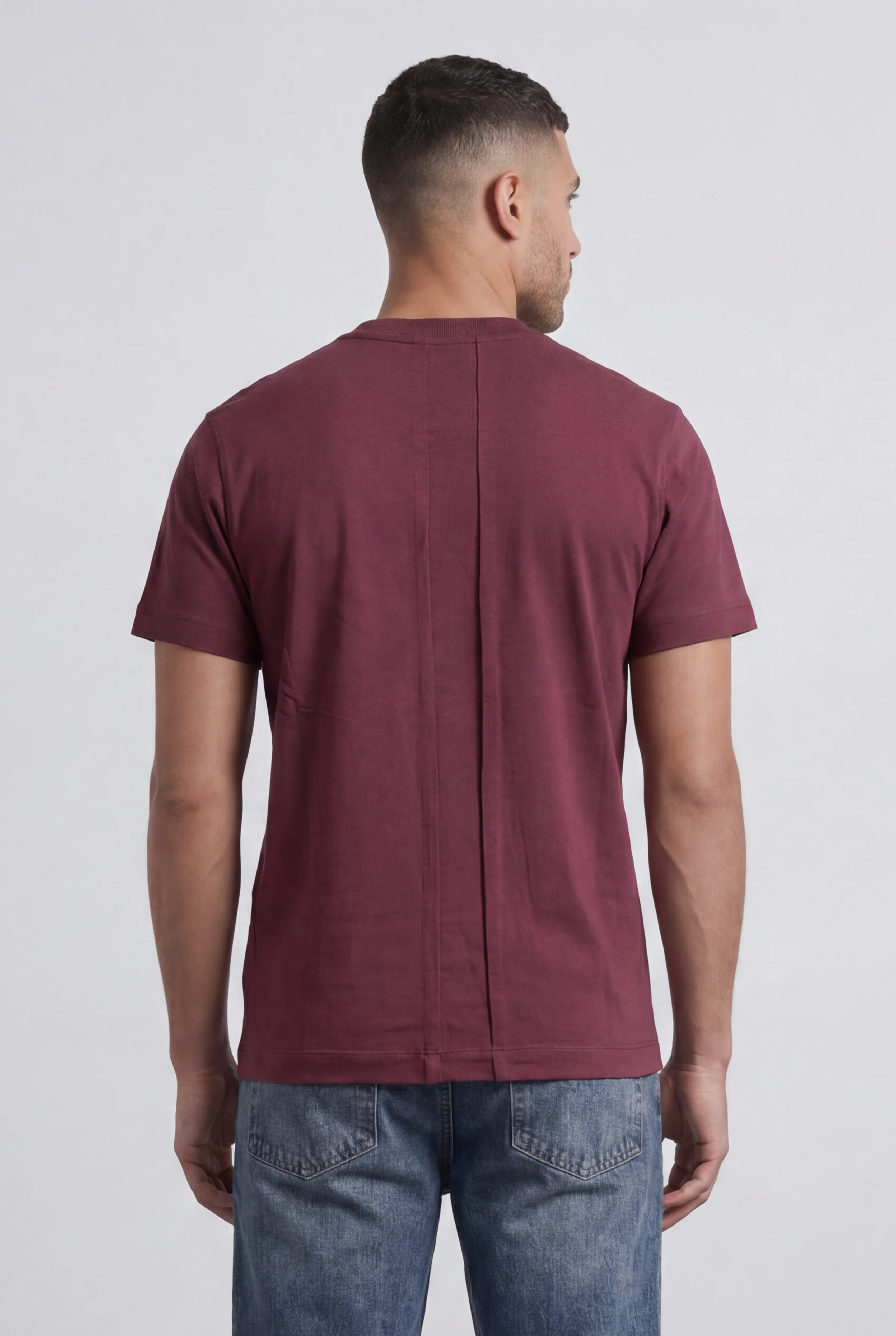 Men’s Tomato Store Pocket T-Shirt Distressed Chest Pocket Detail Clean Minimal Design Regular Fit - Image 10