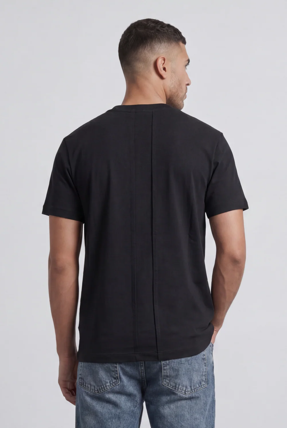 Men’s Tomato Store Pocket T-Shirt Distressed Chest Pocket Detail Clean Minimal Design Regular Fit - Image 2
