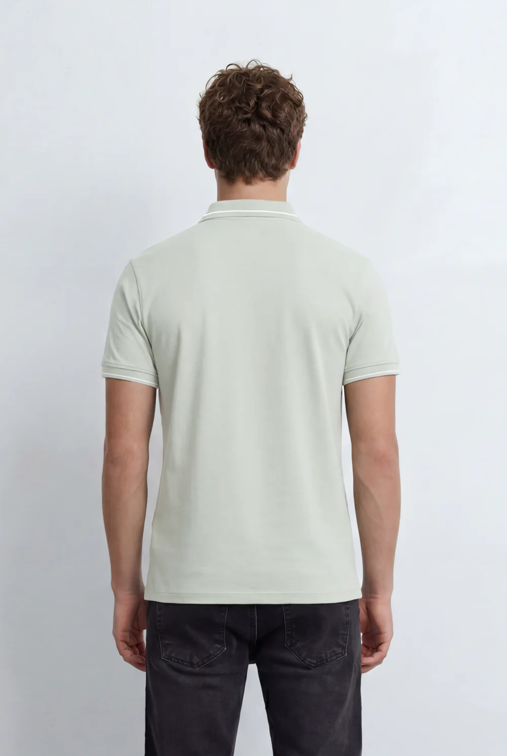 Men’s Tomato Store Polo T-Shirt Contrast Tipping Details Embroidered Chest Logo Slim Fit - Image 10