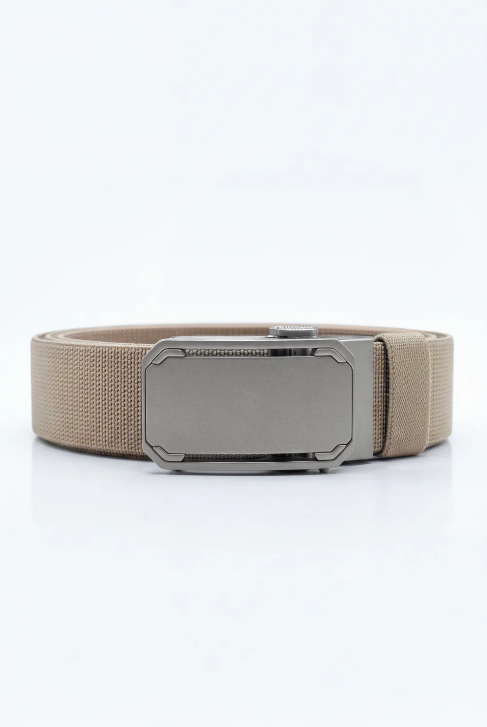 Men’s Tomato Store Premium Web Belt Brushed Metal Plate Buckle Framed Edge Detail Precision Lock System - Image 4